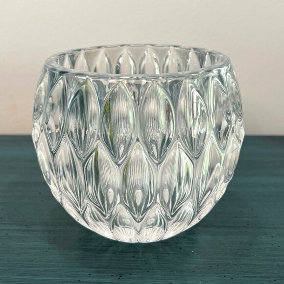 Fitz & Floyd Crystal Teardrop Votive Candle Holder Textured in Original Box - Picture 3 of 9